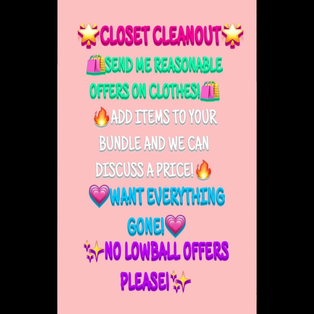CLOSET CLEANOUT